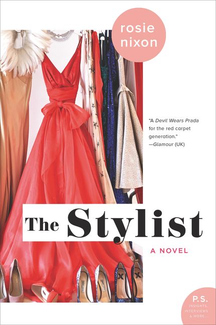 Cover of The Stylist by Rosie Nixon displaying fancy dresses